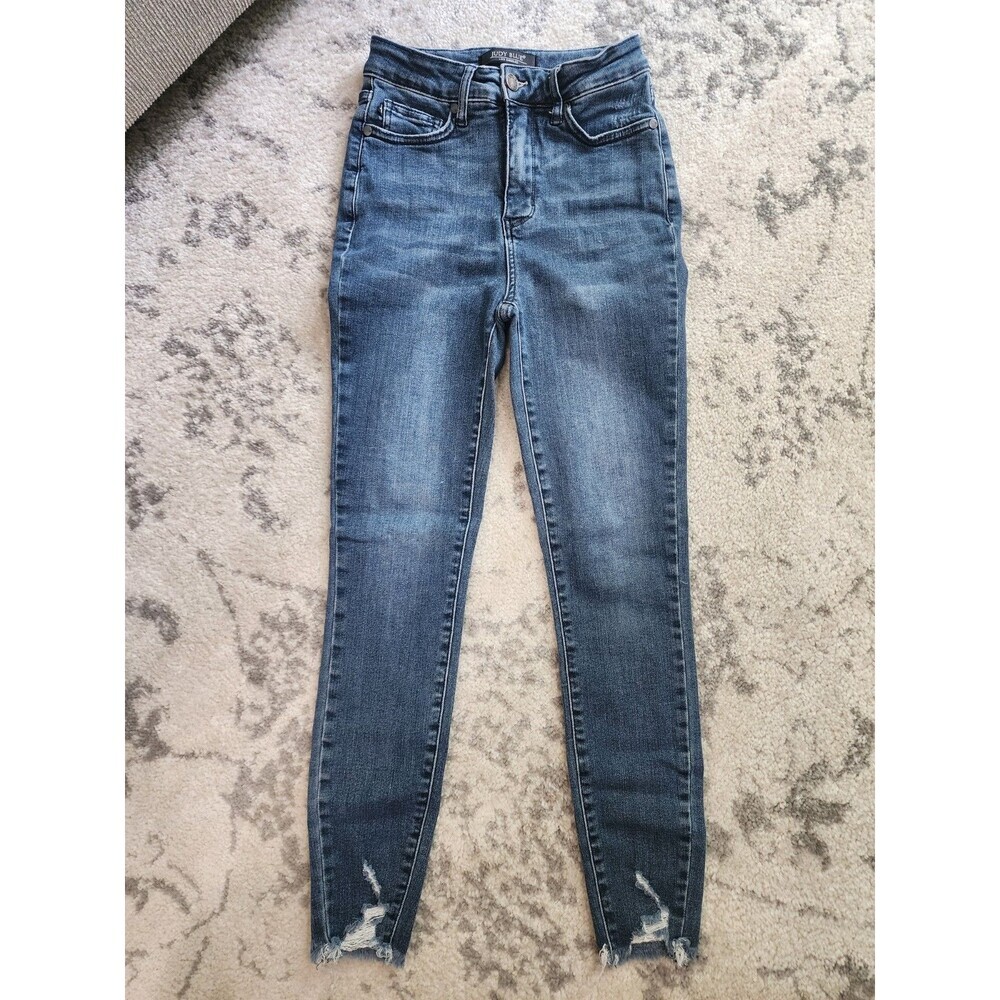 Judy Blue Women's Blue Denim Jeans Skinny Fit Size 1 / 25
